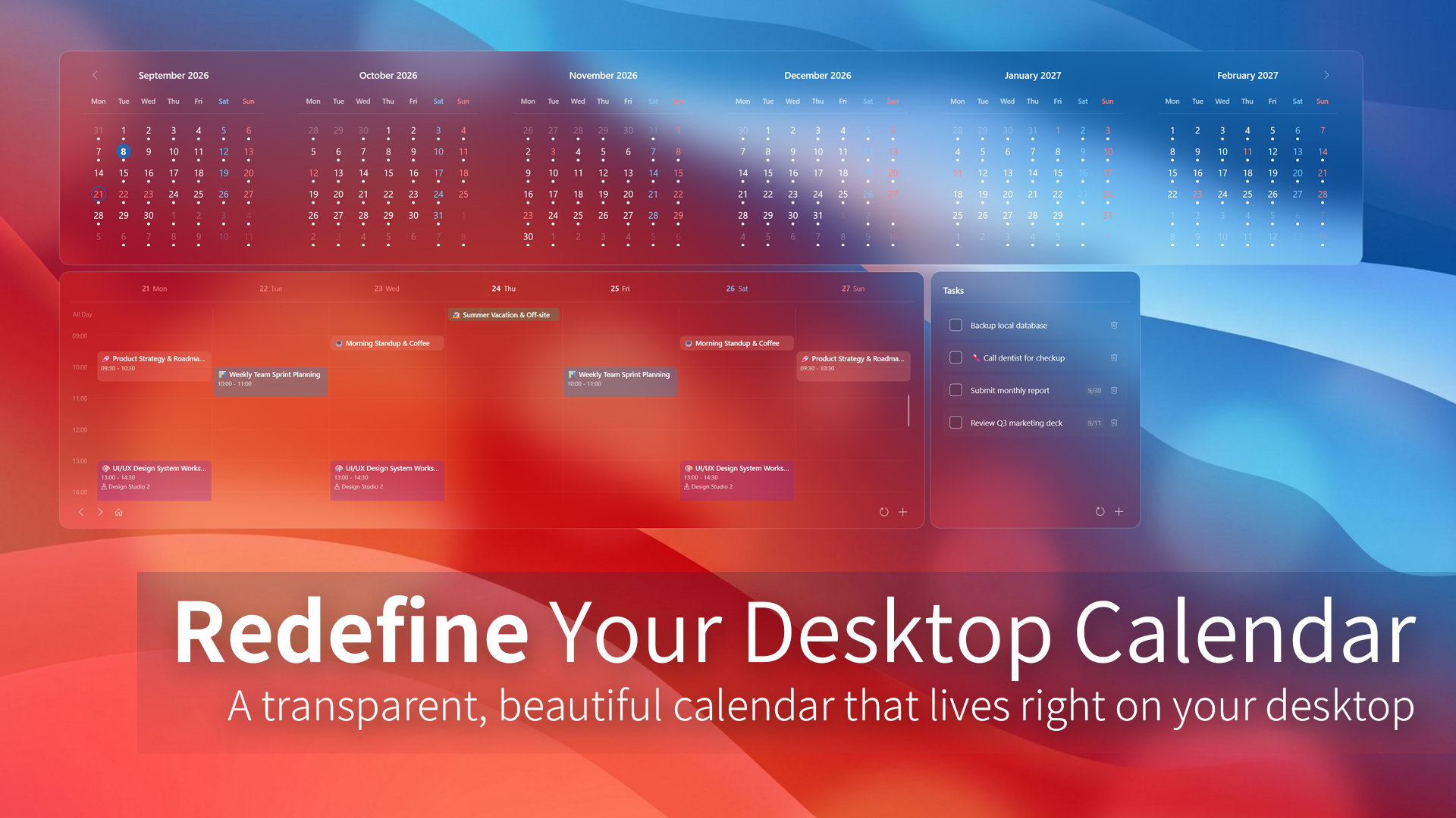 Redefine Your Desktop Calendar